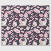 Valentines in Liebe Wrapping Paper Geschenkpapier (Flach)