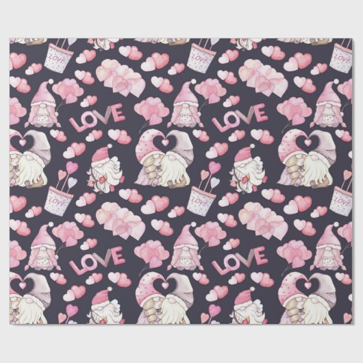 Valentines in Liebe Wrapping Paper Geschenkpapier (Flach)