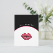 Valentines Kissinger Liften Postkarte (Stehend Vorderseite)