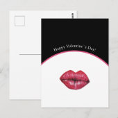 Valentines Kissinger Liften Postkarte (Vorne/Hinten)