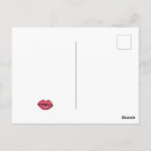 Valentines Kissinger Liften Postkarte (Rückseite)