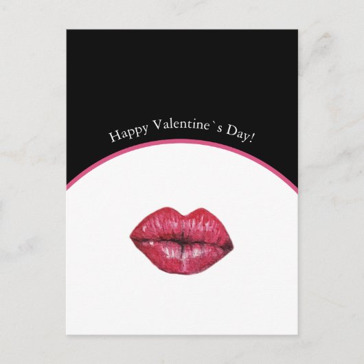 Valentines Kissinger Liften Postkarte (Vorderseite)