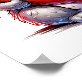 Valentines Koala Niedliches Koala Herz individuell Poster (Ecke)