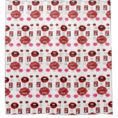 Valentines küssen Duschvorhang (Vorderseite)