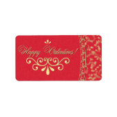 VALENTINES ~ Labels Adressaufkleber (Vorne)