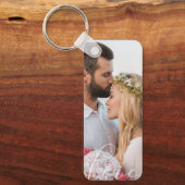 Valentines Liebe Foto Couple Keepake Schlüsselanhänger (Vorderseite)
