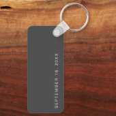 Valentines Liebe Foto Couple Keepake Schlüsselanhänger (Rückseite)