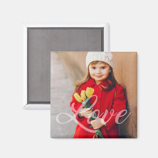 Valentines Liebe Foto Keepake Magnet (Vorderseite/Rückseite)