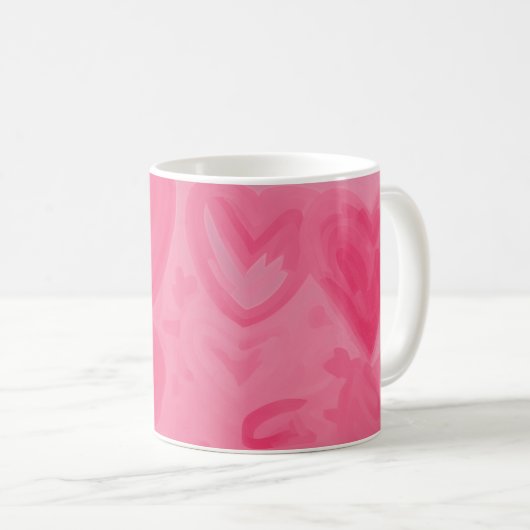 Valentines Liebe Herz Kaffeetasse (VorderseiteRechts)
