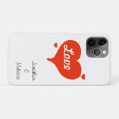 Valentine's Liebe hört PERSONALISIERTE Namen Case-Mate iPhone Hülle (Rückseite (Horizontal))