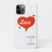 Valentine's Liebe hört PERSONALISIERTE Namen Case-Mate iPhone Hülle (Rückseite)