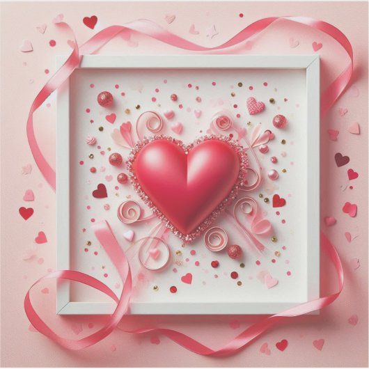 Valentines Liebe kundenspezifisch geschnitten Viny Aufkleber (Vorderseite)