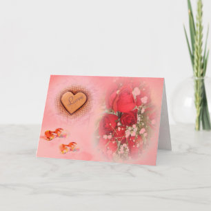 Valentines Love Card Feiertagskarte