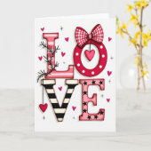 Valentines Love Card Karte (Gelbe Blume)