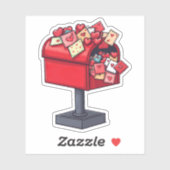 Valentines Mailbox Aufkleber (Blatt)