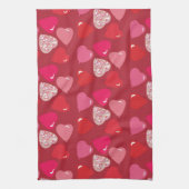 Valentines Mini Herd Balloons Rotes Rosa Handtuch (Vertikal)