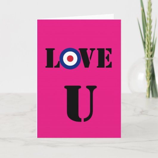 Valentines-Modkarte Feiertagskarte (Vorderseite)