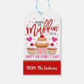 Valentines Muffin Gift Tag Geschenkanhänger (Vorderseite)