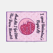 Valentine's Night 2026 "Darn" Blanket Fleecedecke (Vorderseite (Horizontal))