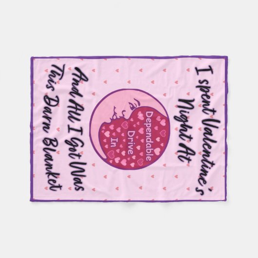 Valentine's Night 2026 "Darn" Blanket Fleecedecke (Vorderseite (Horizontal))