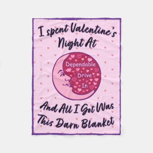 Valentine's Night 2026 "Darn" Blanket Fleecedecke (Vorderseite)