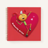 Valentine's Notebook for Aries Notizblock (Vorderseite)
