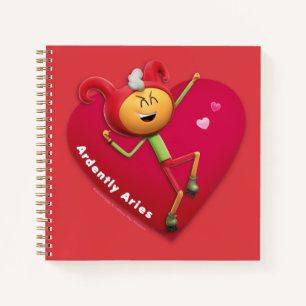 Valentine's Notebook for Aries Notizblock