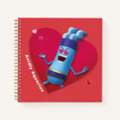 Valentine's Notebook für Aquarius Notizblock (Vorderseite)