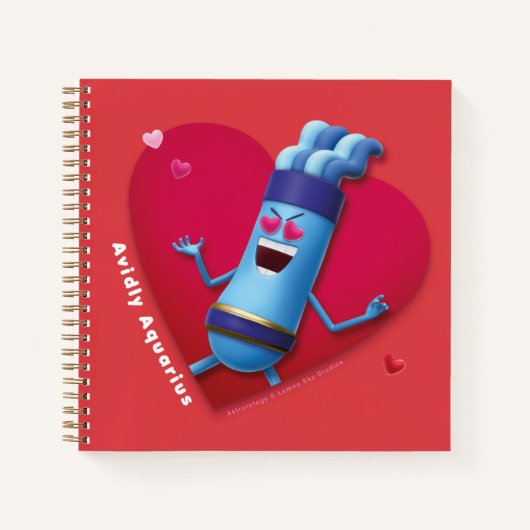 Valentine's Notebook für Aquarius Notizblock (Vorderseite)