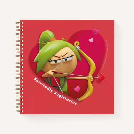 Valentine's Notebook für Sagittarius Notizblock (Vorderseite)