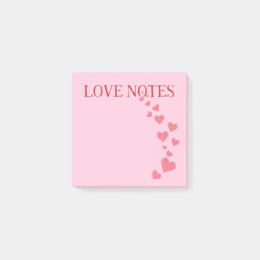 Valentine's Notes | Love Notes Post-It Notes Post-it Klebezettel (Vorderseite)