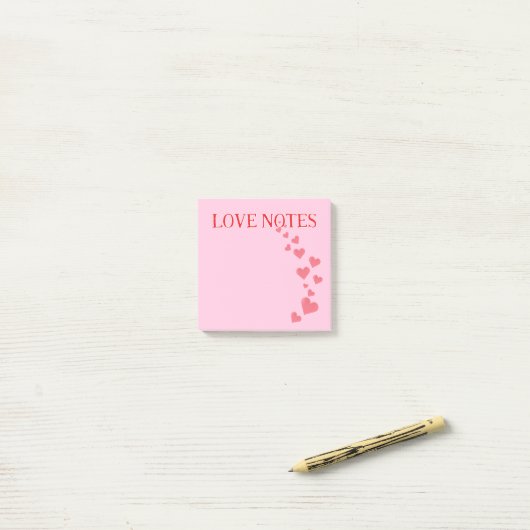 Valentine's Notes | Love Notes Post-It Notes Post-it Klebezettel (Auf Schreibtisch)