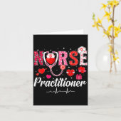 Valentines Nurse Practitioner Scrubs Nurse Life St Karte (Gelbe Blume)