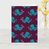 Valentine's Octopus and Hearts Karte (Gelbe Blume)