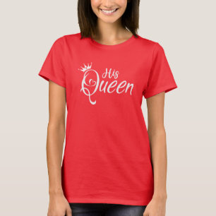 Valentines paart seine Königin Niedlichen Paar Ehe T-Shirt