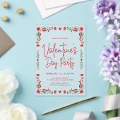 Valentine's party Invitation Acryleinladungen (In Situ (Hochzeit))