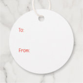 Valentines Pembroke Welsh Corgi Dogs Geschenkanhänger (Rückseite)