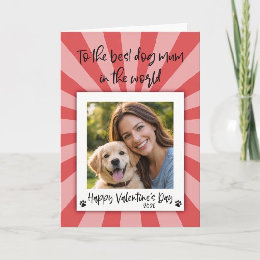 Valentines Photo Card - Card from the Dog Karte (Vorderseite)