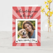 Valentines Photo Card - Card from the Dog Karte (Gelbe Blume)