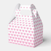 Valentines Pink Heart Shape Pattern Geschenkschachtel (Rückseite)