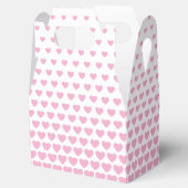 Valentines Pink Heart Shape Pattern Geschenkschachtel (Geöffnet)