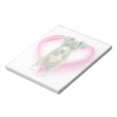 Valentines Pitbull Welpe Notizblock (Rotiert)