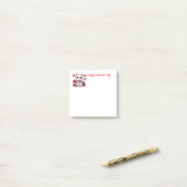 Valentines post-it klebezettel (Auf Schreibtisch)