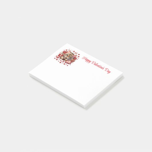 Valentines  post-it klebezettel (angewinkelt)