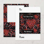 VALENTINES POSTKARTE (Vorne/Hinten)