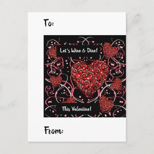 VALENTINES POSTKARTE (Vorderseite)