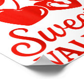 Valentines Pregnancy Announcement Growing Sweetest Poster (Ecke)