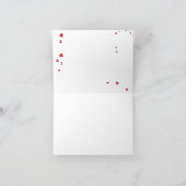 Valentines Raccoon Grußkarte Dankeskarte (Innenseite)