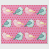 Valentines Red Heart on Pink mit Niedlichen Liebes Geschenkpapier (Flach)