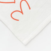 Valentines Red Nk Izable Photo  Fleecedecke (Ecke)